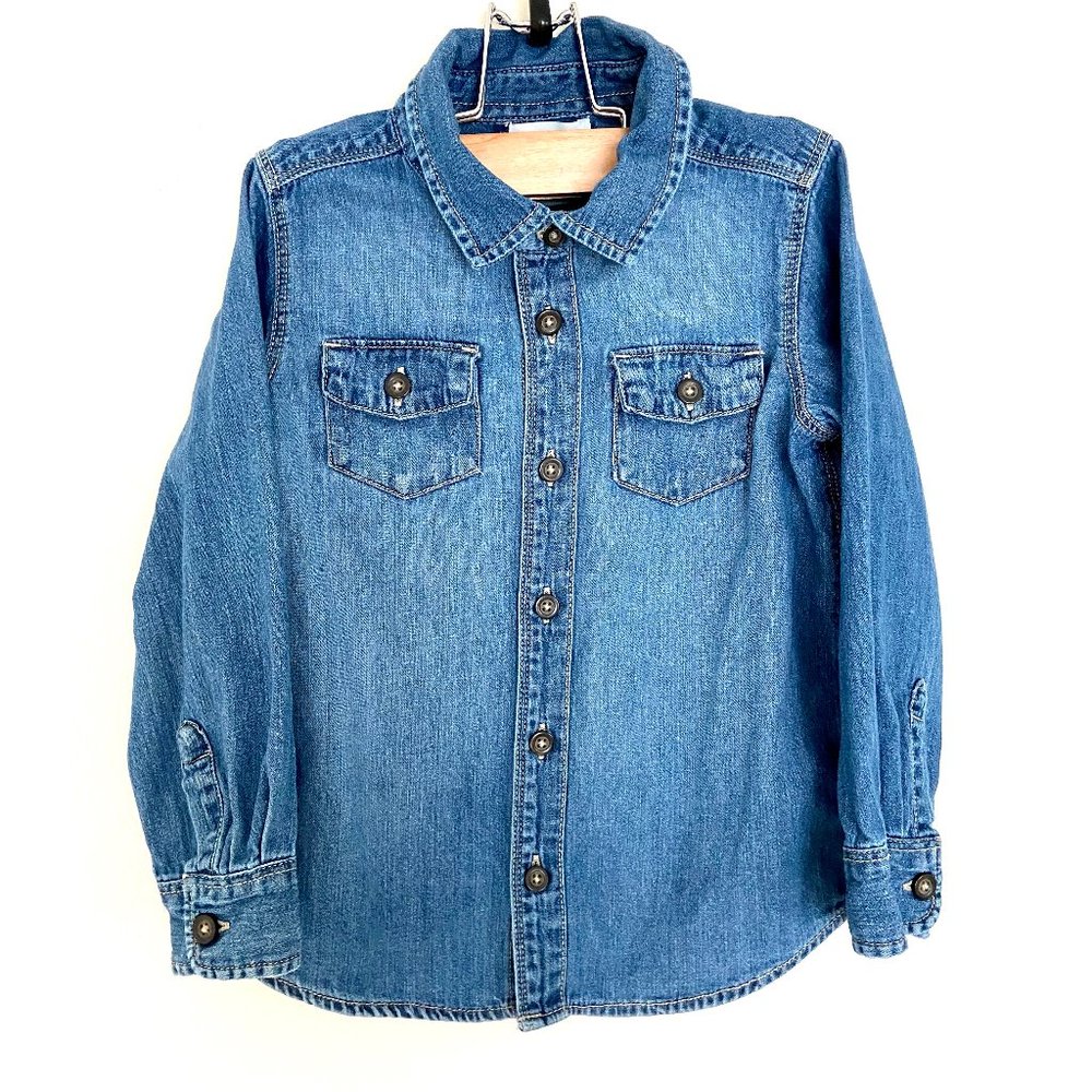 Old Navy Boys Shirt Boys Denim Shirt Size Size 5T